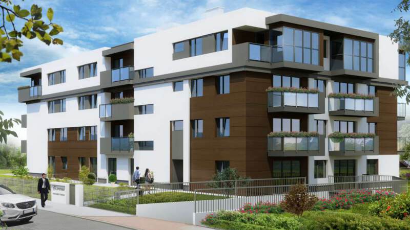 Wizualizacja - budynek Apartamenty Korona
