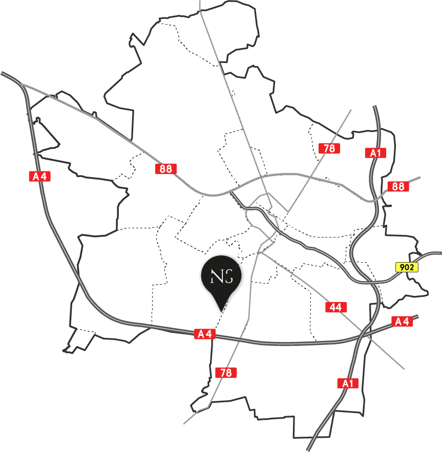 Mapa - Osiedle Nowy Sikornik i okolica
