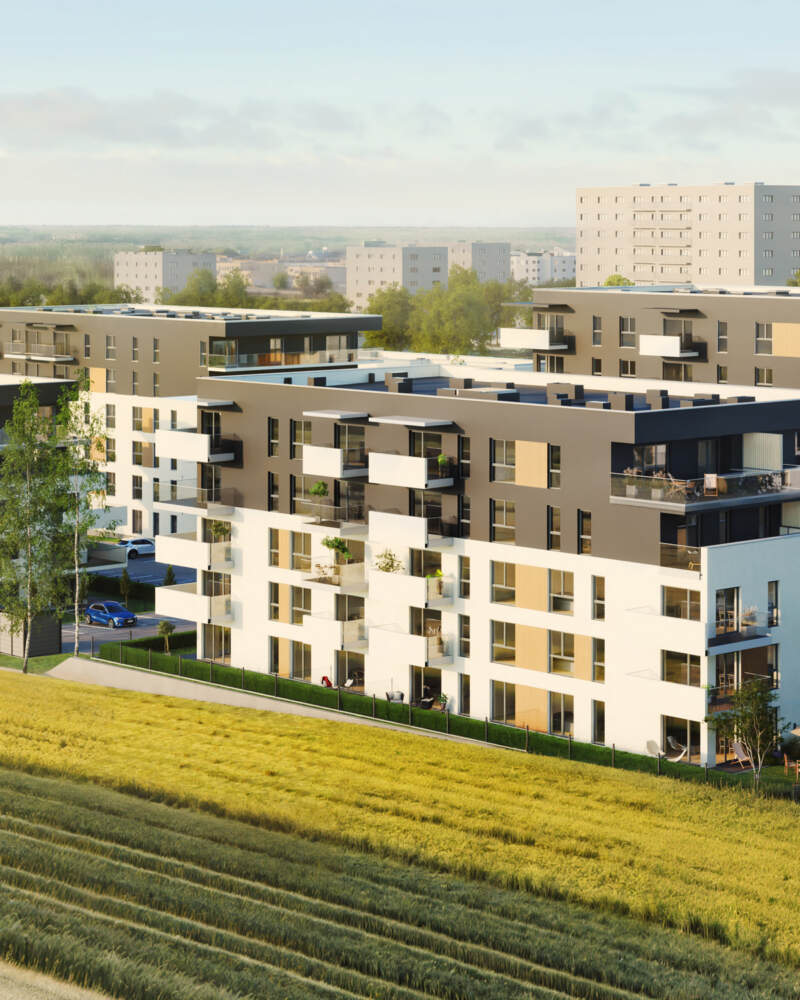 Wizualizacja osiedla Nowy Sikornik - Etap Vi