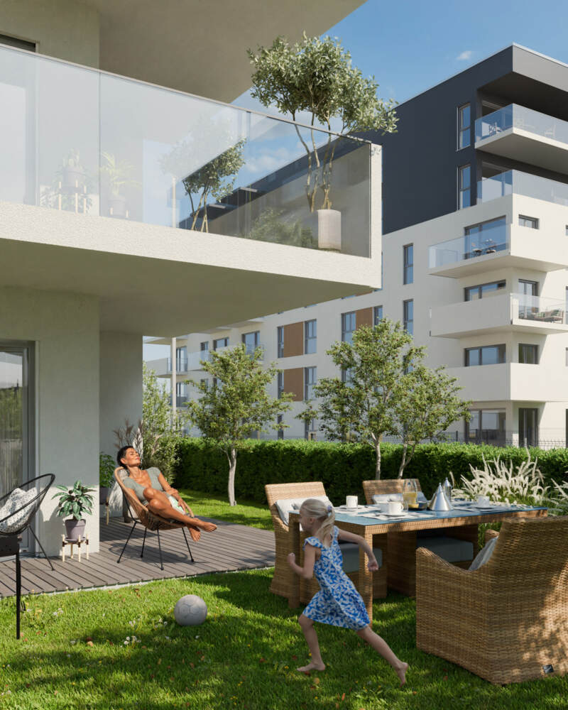 Wizualizacja osiedla Nowy Sikornik - Etap Vi